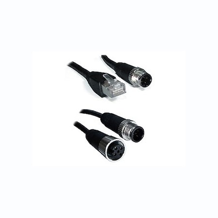 ORING NETWORKING 5-pin M12 Male to 5-pin M12 Female IP-67 Power Cable, 10M - A Coding M12C-5M5F-1000